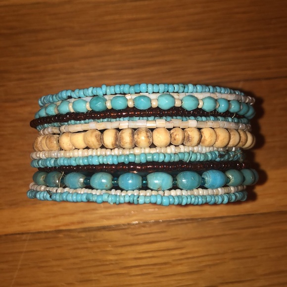 Jewelry - Turquoise Beaded Layered Bracelet